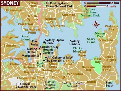 mapa de sidney