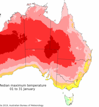Temperatura Australia Enero